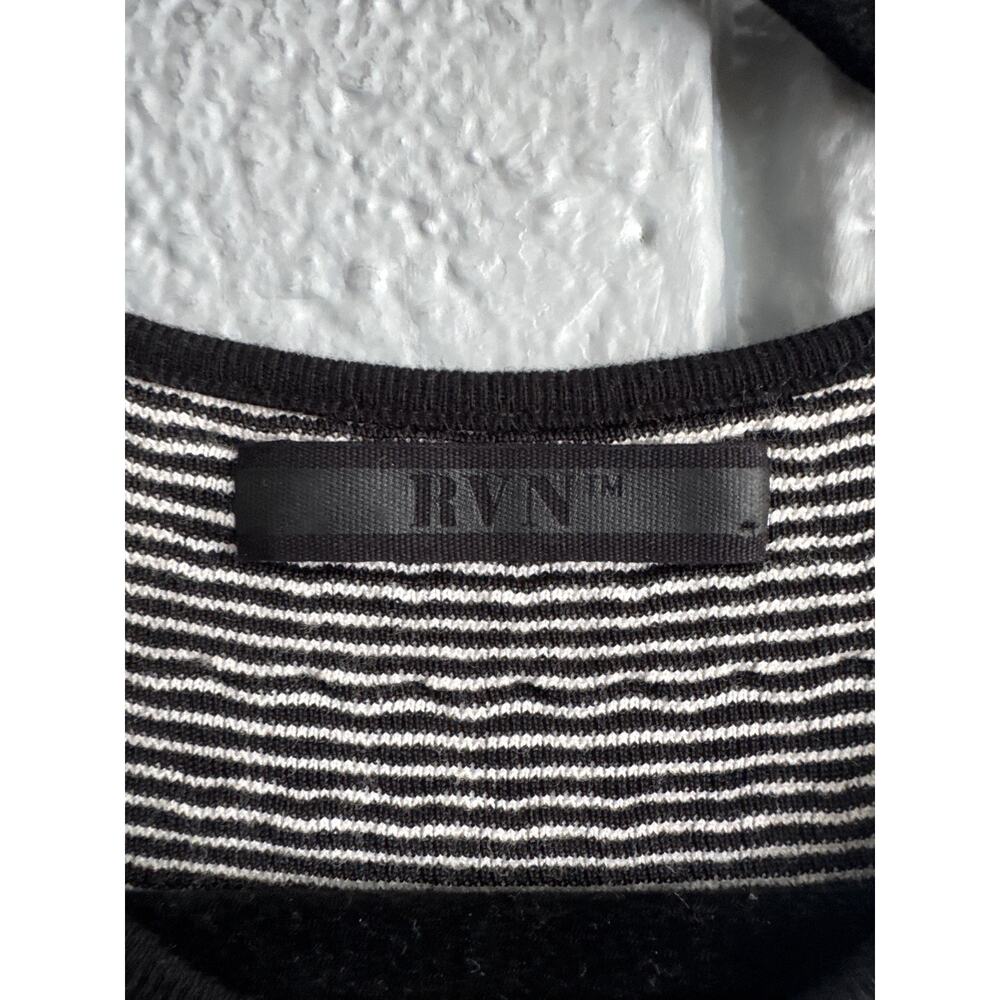 RVN Black and White Mesh Bodycon Panel Dress size XS - Picture 2 of 5